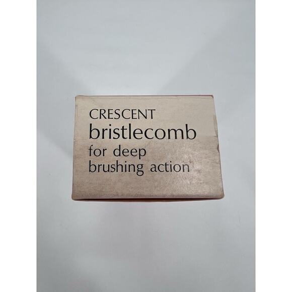 Vintage FULLER Crescent Bristlecomb #521 Hairbrush Lucite Nylon Bristles - Picture 9 of 16